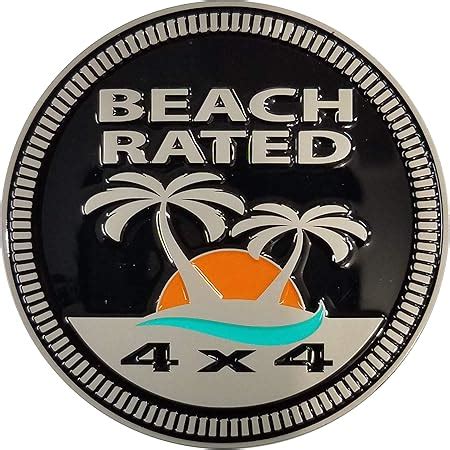 Amazon Badge Glow Beach Rated X Metal Automotive Badge