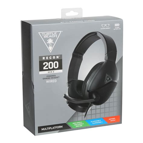 Turtle Beach Recon 200 Gen 2 Powered Gaming Headset Black Micro Center