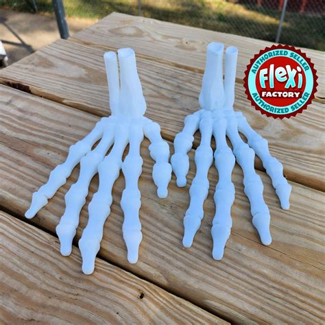 Articulated Skeleton Hand 3d Printed Etsy