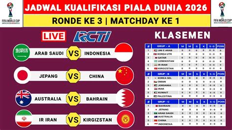 Jadwal Kualifikasi Piala Dunia Ronde Ke Arab Saudi Vs