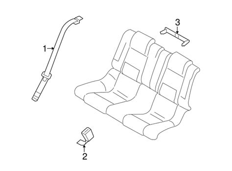 2007 2014 Ford Mustang OEM Seat Belt Assembly 7R3Z 76611B68 AA OEM