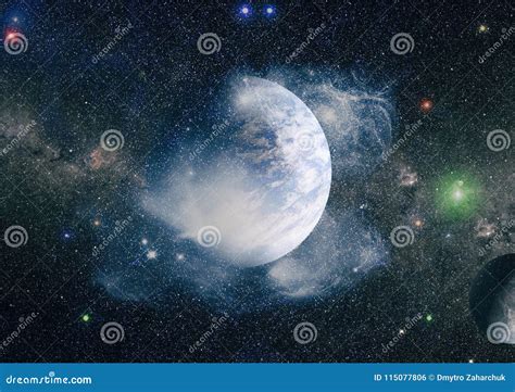 Pianeti Stelle E Galassie Nello Spazio Cosmico Che Mostra La Bellezza