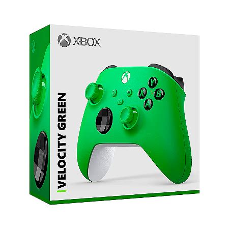 Controle Sem Fio Xbox One Series S X Pc Velocity Green Microsoft