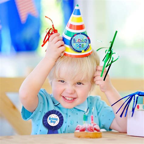 Birthday Boy Decorations Set Includes Birthday Boy Holographic Badge