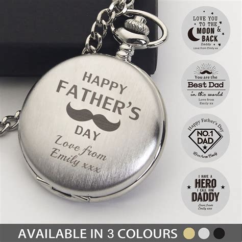 Personalised Laser Engraved Pocket Watch Custom Fob Watch Etsy Uk