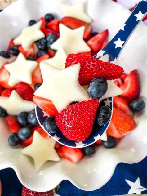 Patriotic Red White And Blue Fruit Salad Three Olives Branch