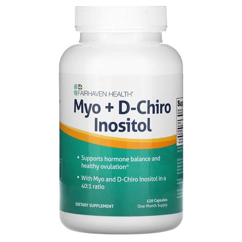 Fairhaven Health Myo D Chiro Inositol 120 Capsules IHerb