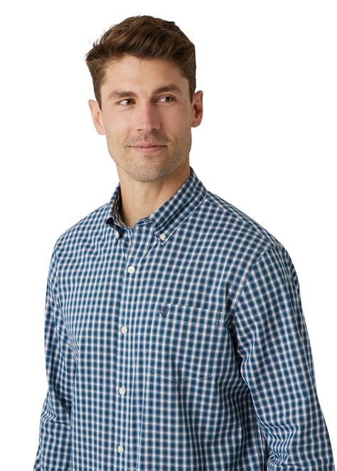 Chaps Mens And Big Mens Stretch Long Sleeve Button Down Soft Cotton