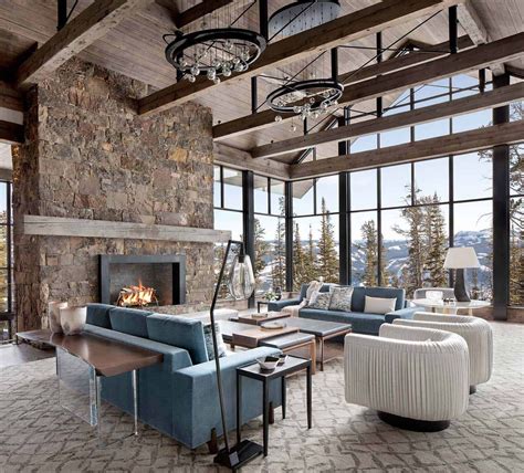 Modern ski home in Montana boasts views of snow-capped mountains ...