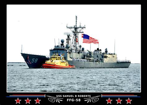 USS Samuel B Roberts FFG-58 Navy Floating Frame Photo – Navy Emporium