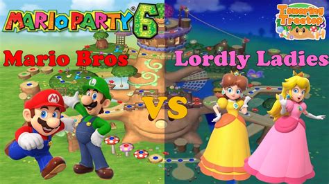 Mario Party Mario Luigi Vs Peach Daisy Towering Treetop Youtube