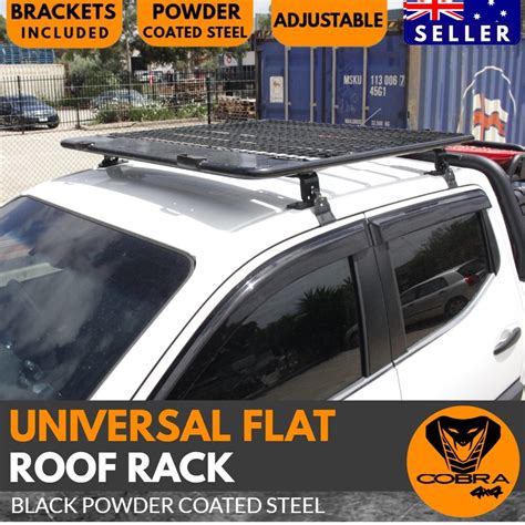 Ultimate Adventure Aluminium Flat Platform Dual Cab Roof Rack Suitable