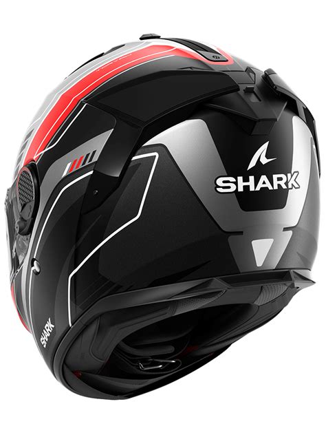 Kask Integralny Shark Spartan Gt Pro Toryan Czarno Szaro Czerwony