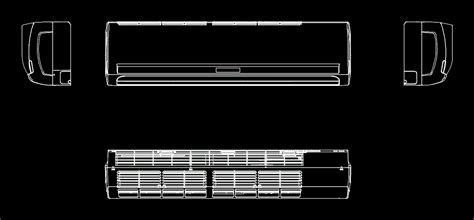 Split De Aire Acondicionado En DWG 2 63 MB Librería CAD