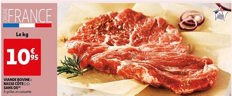 Offre Viande Bovine Basse C Te Sans Os Chez Auchan