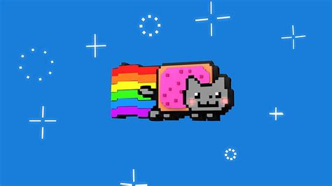 Nyan Cat Who Came Up With A Cat Made Of A Pop Tart Farting Out Rainbows