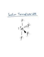 Sulfur Tetrafluoride Lewis Structure Course Hero