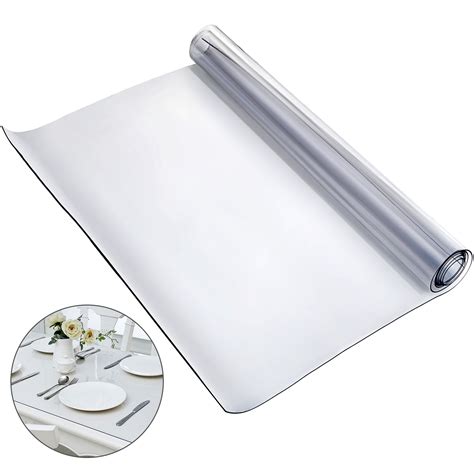 Vevor X Inch Crystal Clear Table Protector Clear Pvc Table Top