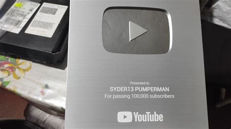 UNBOXING 100 000 SUSCRIPTORES BOTON DE YOUTUBE SYDER13 YouTube