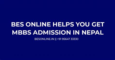 Bes Online Helps You Get MBBS Admission In Nepal Bright Educational