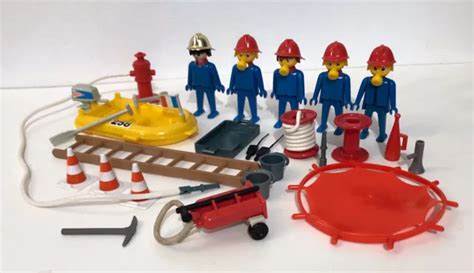 Playmobil Vintage Pompiers Firemen Eur Picclick Fr