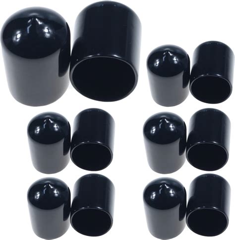 Uxcell 15pcs Rubber End Caps 28mm ID Vinyl Round End Cap Cover Screw