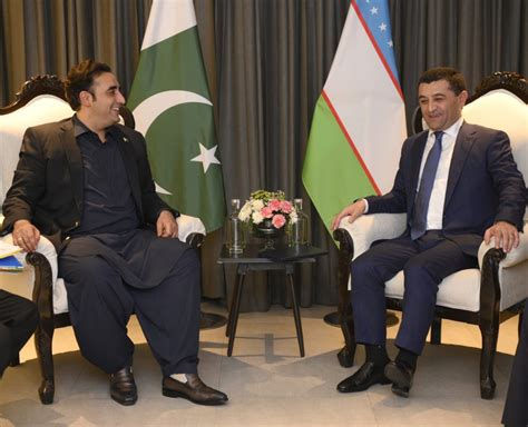 Sco Secy Gen Calls On Pakistans Bilawal Bhutto On Sidelines Of Foreign