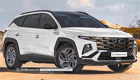 Hyundai Tucson 2024 показали на неофициальных рендерах