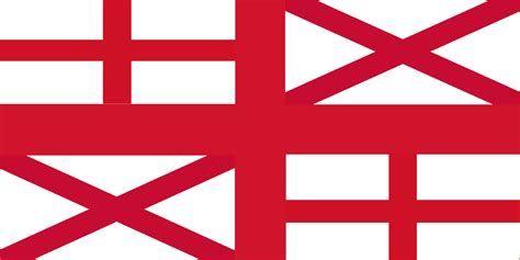 Flag for the United Kingdom of England and Ireland : r/eyehurtingflags