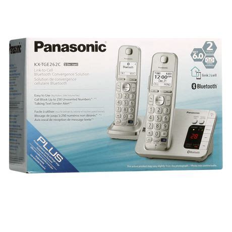 Panasonic KX TGE262C Link To Cell Bluetooth Convergence Solution