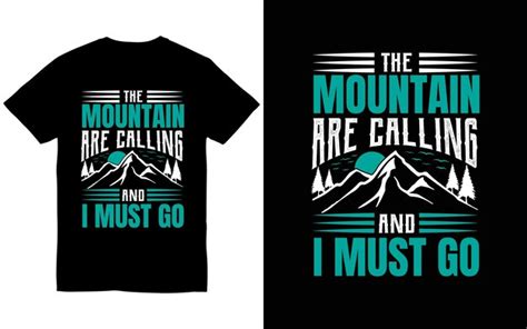 Premium Vector The Mountain Are Calling Tshirt Illustration Free