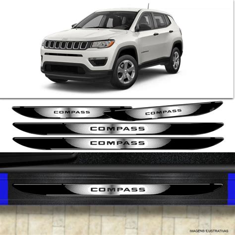 Kit Soleira Da Porta Jeep Compass Black Over Submarino