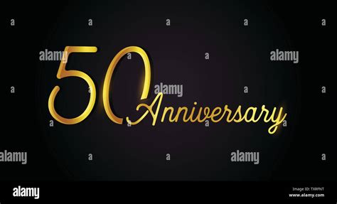 50 aniversario concepto de logotipo 50 años icono de cumpleaños