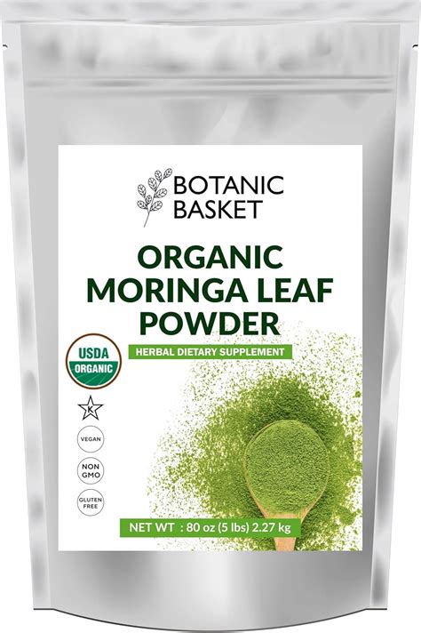 Amazon Botanic Basket Organic Moringa Leaf Powder Lbs Pound