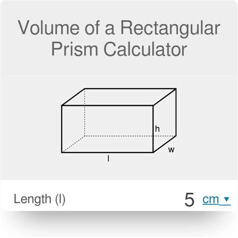 Rectangular Prism Volume Formula