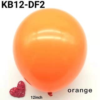 Jual KB12 DF2 Balon Latex 12 Inch 30 Cm Doff Tebal Orange Tangerine