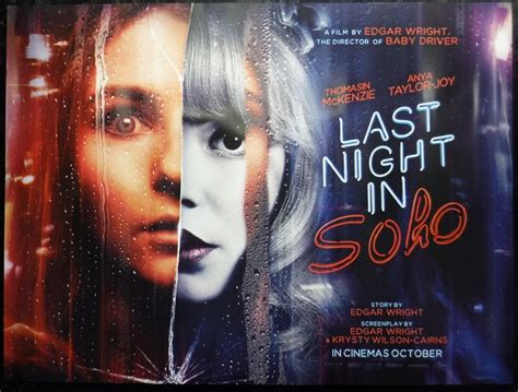 Last Night In Soho Poster, UK Quad, 2021