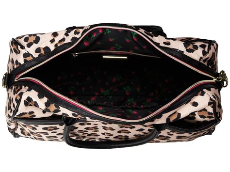 Betsey Johnson Leopard Print Weekender Bag Lyst