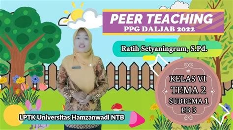 Video Peer Teaching Ppg Daljab Ratih Setyaningrum Lptk Universitas