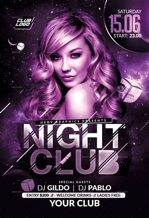 Night Clubs Flyer Ready To Print Club Flyers Night Club Flyer