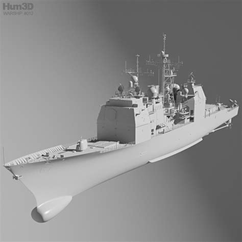 Ticonderoga-class cruiser 3D model - Ship on Hum3D