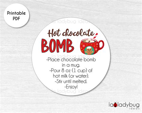 Printable Hot Cocoa Labels