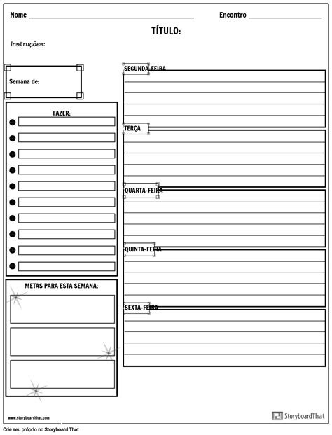 Hor Rio Semanal Storyboard By Pt Examples