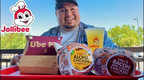 Trying The New Aloha Chicken Sandwiches • Jollibee Mukbang • Thank You Anniestar Youtube