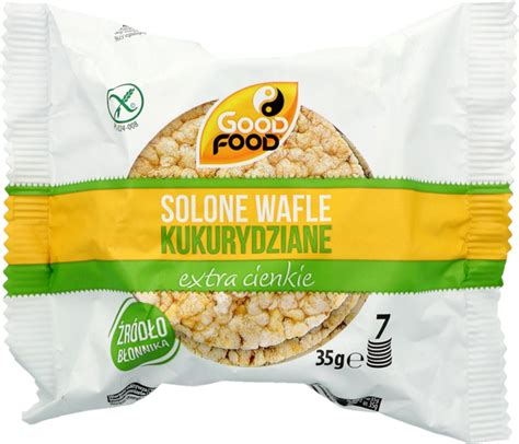 GOOD FOOD Extra Cienkie wafle kukurydziane z Solą Morską 35 g