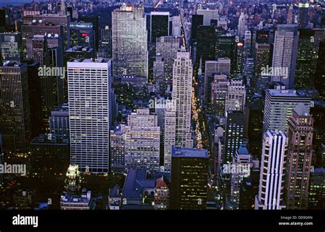 Aerial View Of Midtown Manhattan New York City Usa Stock Photo Alamy