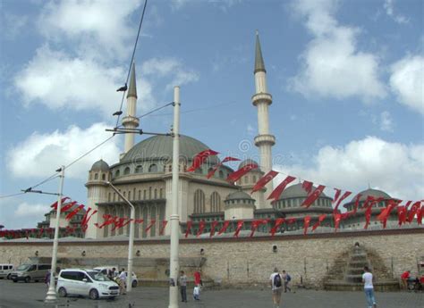 Turkey Istanbul Taksim Square View Of The Taksim Mosque Editorial