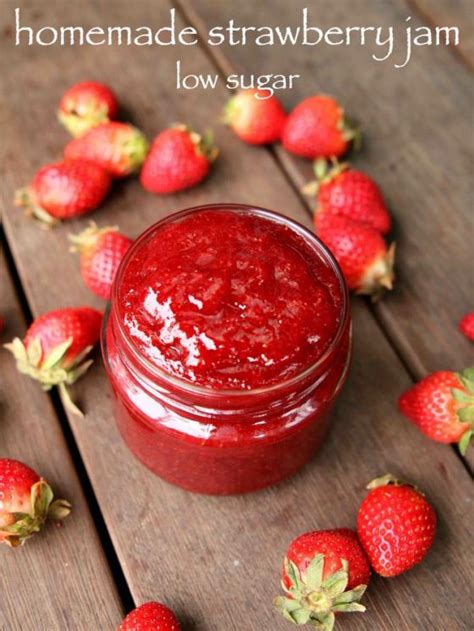 Strawberry Jam Recipe Homemade Low Sugar Strawberry Jam