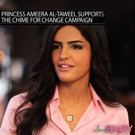 Princess Ameera Al Taweel Supports The Chime For Change Campaign