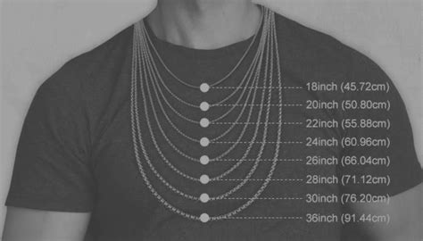 What Size Chain Should A Man Wear Detailed Size Table A Fashion